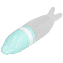 Baby-Fütterungssqueeze-Flasche & Silikonlöffel Set Grün Sicher für Säuglinge 2 Stück