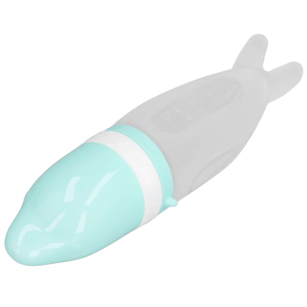 Infant Feeding Set With Silicone Spoon & Food Squeeze Bottle 120Ml Green