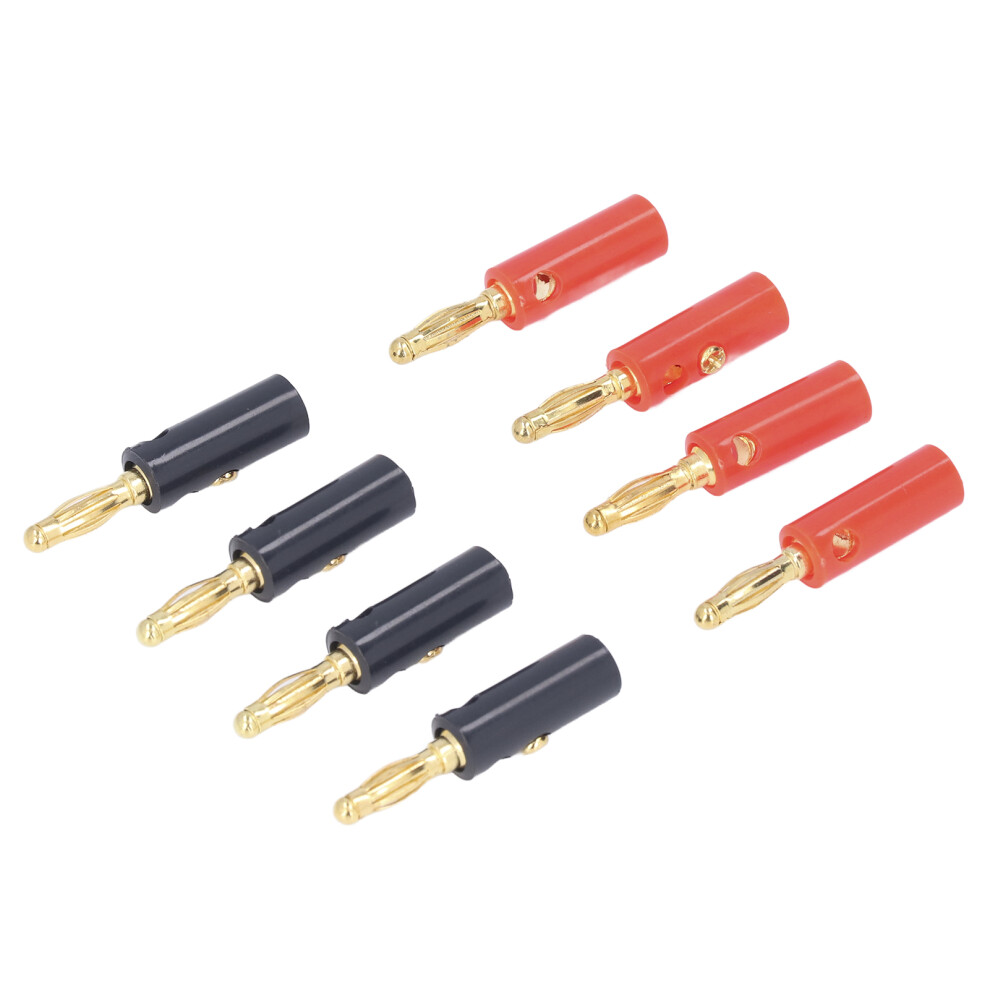 Plated 40Pcs 4Mm Banana Speaker Plugs / For Clear Sound Gold/Red/Black 4621357817521