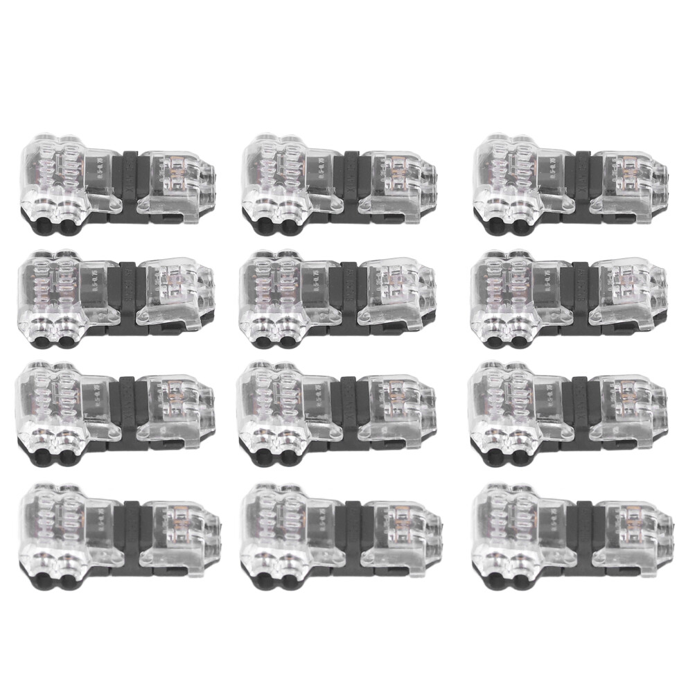 12 Pcs Automotive Low Voltage T Tap Connectors 3 Way Wire Splice Solder-Free 7891357817730