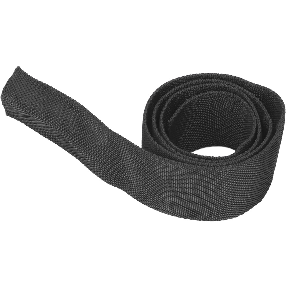 5Cm Winch Rope Sleeve - Polyester Protective Cable Cover Black 4641357817840
