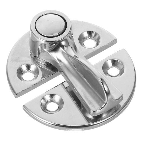 Silver Zinc Alloy Latch For Cabinet Precision Rotating Design