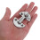 Silver Zinc Alloy Latch For Cabinet Precision Rotating Design 4