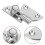 Silver Zinc Alloy Latch For Cabinet Precision Rotating Design 11