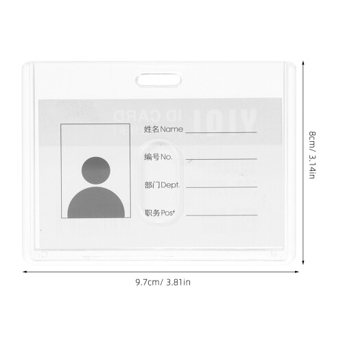 Raindrops Transparent Id Cover, Clear Card Protector For Office, 15pcs 2