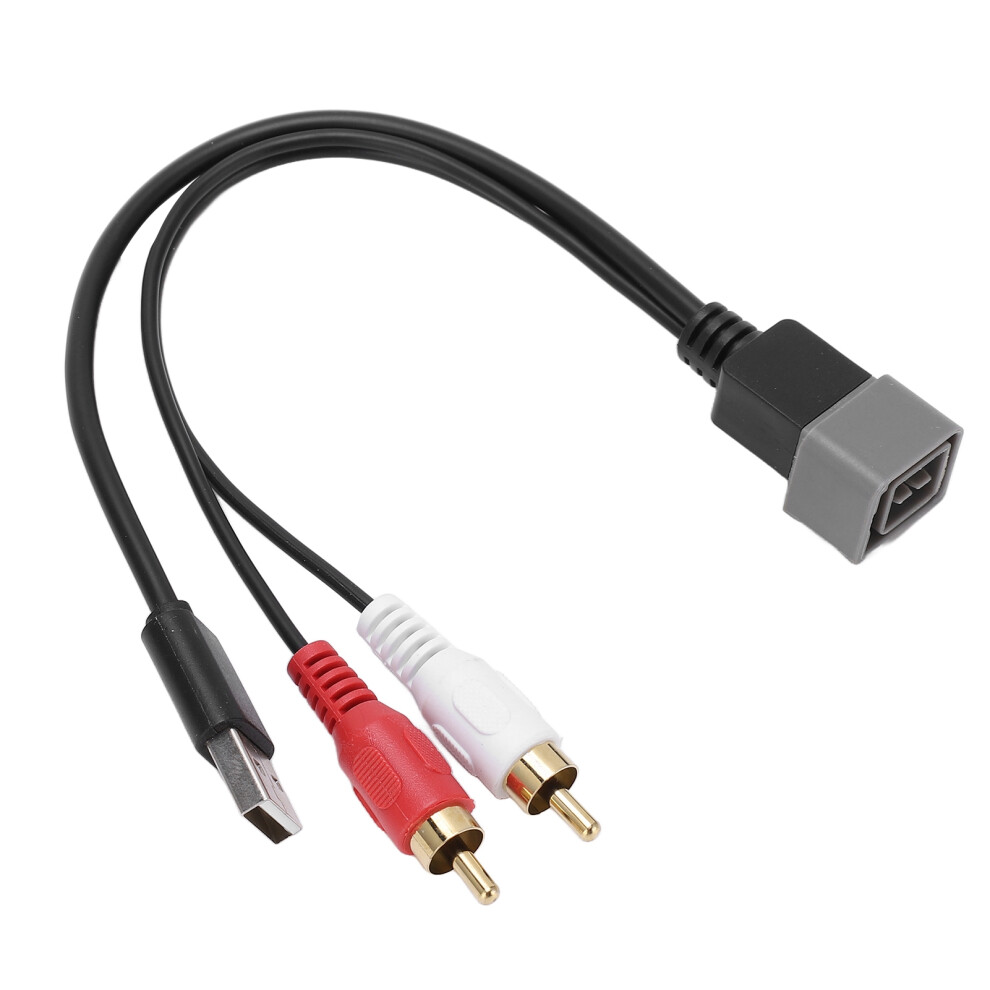 9.06In Car Audio Usb Rca Adapter Cable 8Pin For Nissan Cube Juke Versa 5091357818641