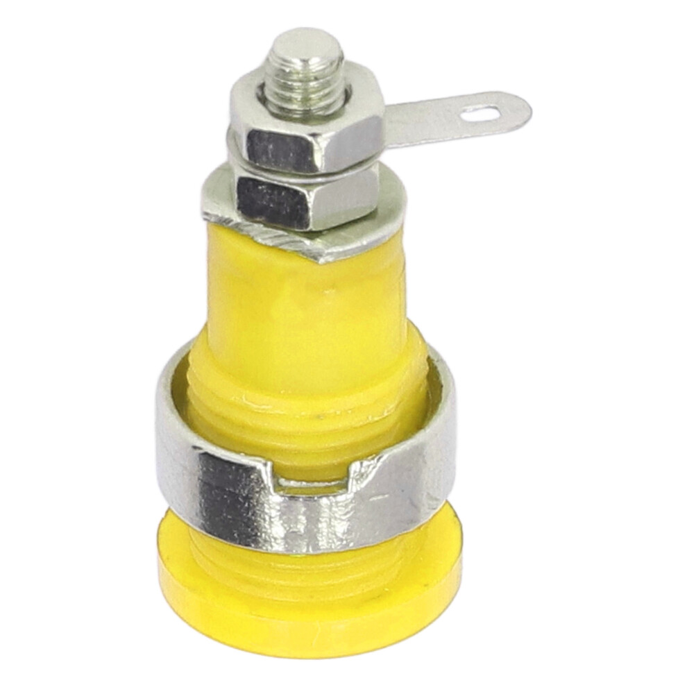 50Pcs Yellow Banana Sockets 4Mm Durable Electrical Test Accessories 3661357819782