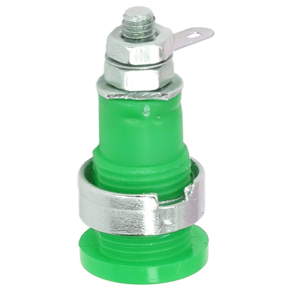 50Pcs Banana Socket 4Mm Green Durable Abs Nickel Plated Brass 9491357819765
