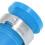 Ensemble bleu durable de 50 douilles banane de 4 mm 12