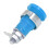 Ensemble bleu durable de 50 douilles banane de 4 mm 14