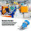 Ensemble bleu durable de 50 douilles banane de 4 mm 10