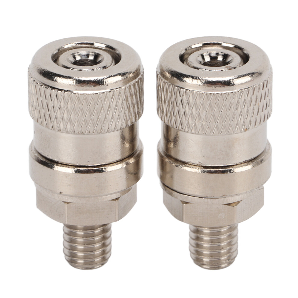 2Pcs Nickel Plated Brass M8x35mm Current Terminal 60A For Electronics & Automotive 8701357819827