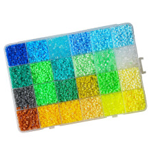 2,6 mm kleurrijke ambachtelijke kralenset 24 kleuren plastic-som