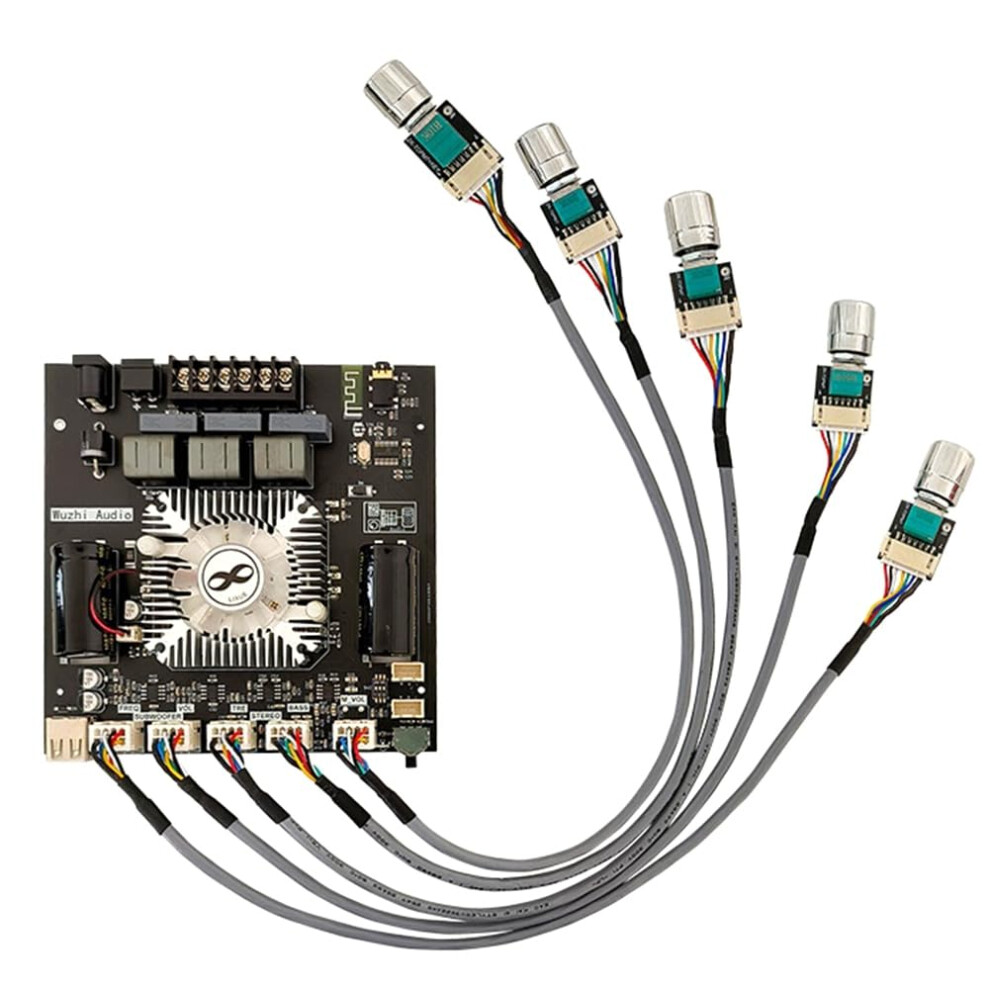 Ht21 Bluetooth Subwoofer Amplifier Board 2.1 Channel 160W X2 + 220W Tda7498e Easy Install 9339159982037
