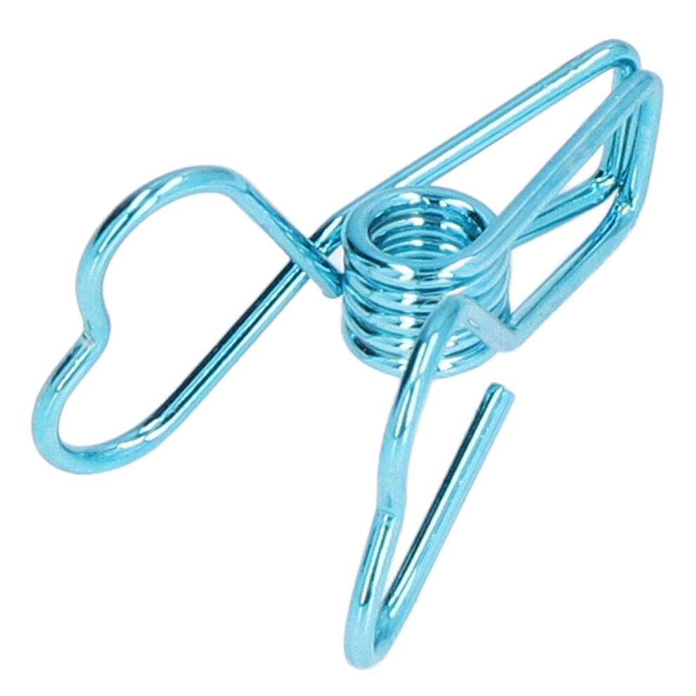 20pcs Blue Iron Paper Clips, Durable & Compact Office Tools-image-OPC-PMQJPBR-NEW