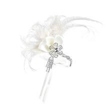 Luxe haaraccessoire van veren met beweegbare pony Moderne-Room