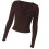 Basic crop-top met ruches en col voor dames, getailleerd-S 1