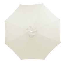 Patio Replacement Parasol Canopy 3m 6/8 Ribs Beige Fabric Sunshade Table Parasol Replacement Umbrella Cloth Canopy Only