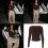 Basic crop-top met ruches en col voor dames, getailleerd-S 2