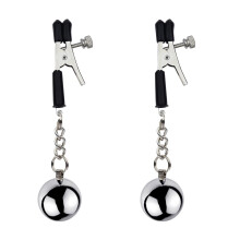 Stainless Steel Nipple Clamps With Weight Balls Nipple Stretcher Clips Set For Women And Men Erotic Sex Toy
