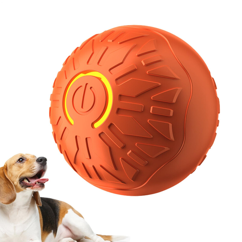 Interactive Dog Ball Motion-Activated Electric Toy Ball for Puppies Compact Portable Training and Boredom Relief Orange-image-OPC-PMQJSCM-NEW
