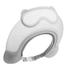 Bath Visor for Toddler Adjustable Waterproof Shower Cap Gray for Hair Washing, Shampoo, Sink Travel Home Boys and Girls
