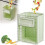 Kitchen Wall Mounted Foldable Hanging Bin Grey Large Capacity Hanging Cabinet 4