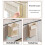 Kitchen Wall Mounted Foldable Hanging Bin Grey Large Capacity Hanging Cabinet 5