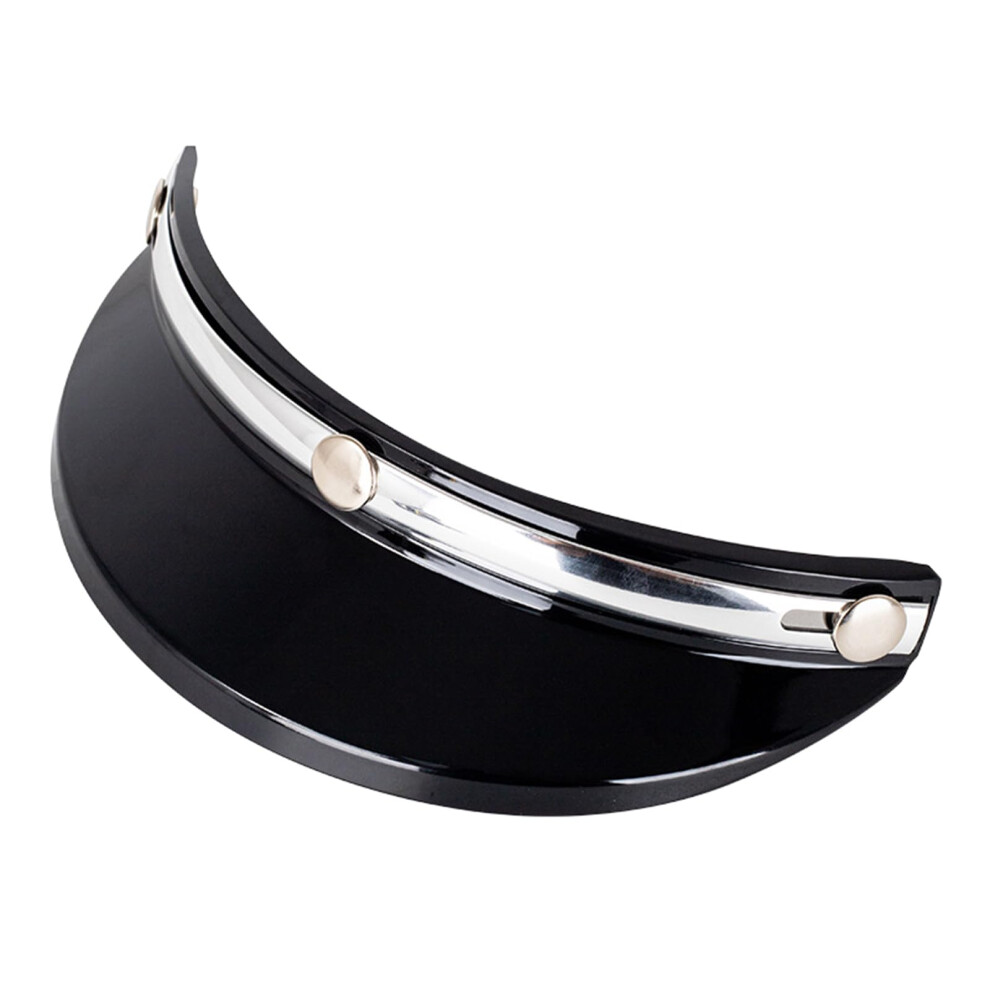 3 Snap-Button Up Shield For Open Face Motorbike Helmet, Brim Shield Case, Fits Half Open Face Helmets 9339159982853