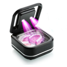 Ultrasonic Retainer Cleaner Machine For Dental Appliances, Compact Design, Dual Cleaning Modes, UV Light Technology