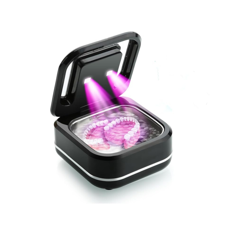 Ultrasonic Retainer Cleaner Machine For Dental Appliances, Compact Design, Dual Cleaning Modes, UV Light Technology