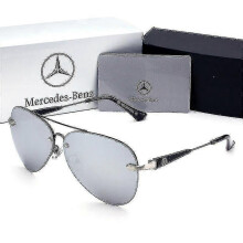 (As show, Black) New Mercedes Benz Polarized Sunglasses Men's Frameless F
