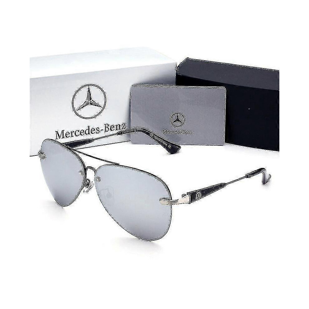 Kikidex (As Show, ) New Mercedes Benz Polarized Sunglasses Men's Frameless F Black