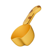 Dog Food Measuring Scoop Cat Shape Rice Measuring Spoon With Bag Clip Yellow For Flour And Dry Goods Kitchen Storage