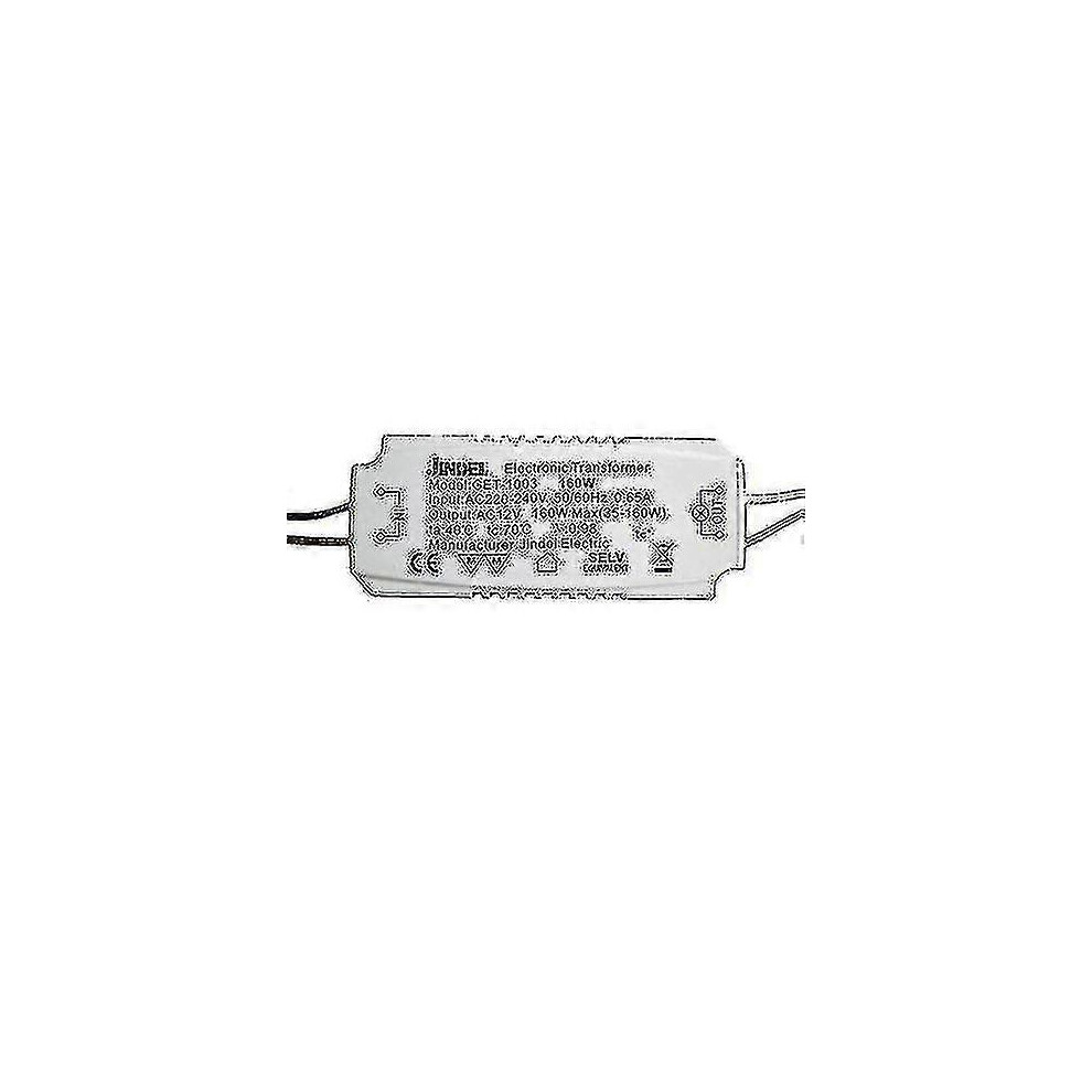 Kikidex (As Show, One Size) Transformateur Halogne Ac220-240V / Ac12v Jindel Get-1003 160W - Blanc