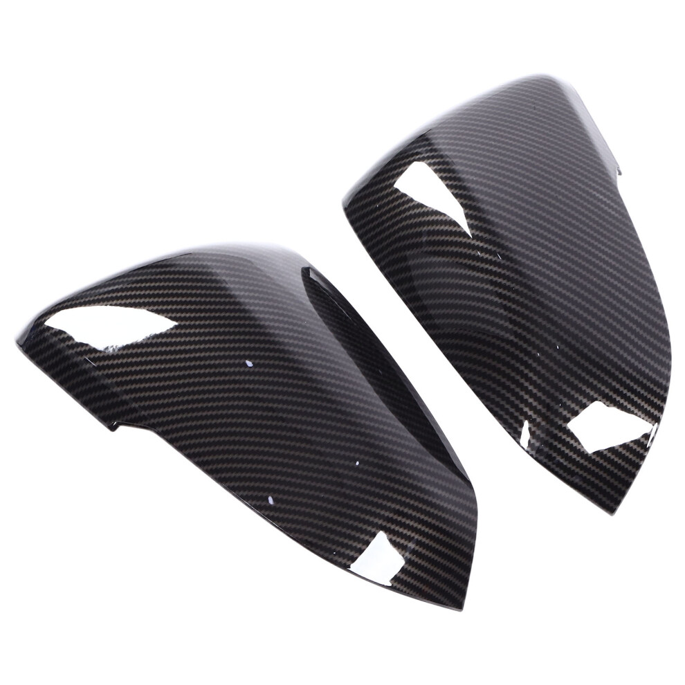 2Pcs Abs Car Rearview Side Mirror Cover Set For Gr Supra A90 2018-2022 Carbon Fiber Style 3511357822735