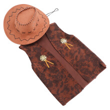 1Ensemble Costume Cowboy Tissu Confortable Pour Fête
