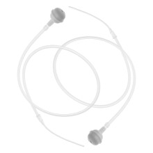 2Pièces Pailles Pondérées Transparente En Silicone Pour