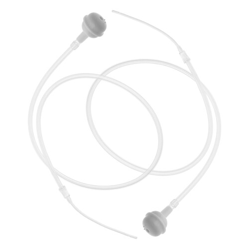 2Pièces Pailles Pondérées Transparente En Silicone Pour
