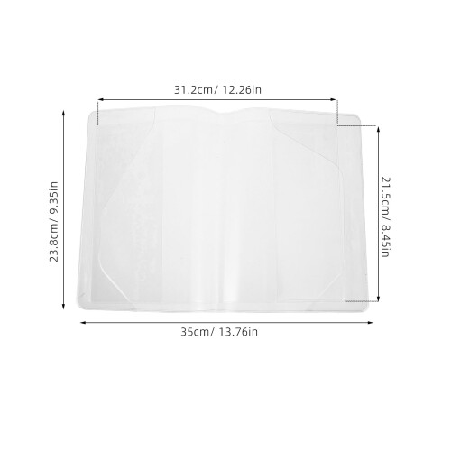 1Conjunto Capa Transparente Para Caderno A5 Impermeável De Usar 1