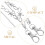 Silver Metallkedja Midjebälte Punk Tassel Jeans Accessoar 8