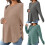 Autumn Winter Maternity Pullover Stretchy Fabric Loose-XL Gray 3