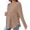 Comfortable Maternity Pullover Soft Fabric Casual-M Khaki 1