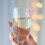 25St Rosa Acrylic Drink Tags Bowknot För Bröllop Fest 6