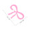25St Rosa Acrylic Drink Tags Bowknot För Bröllop Fest 3