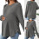 Soft Stretchy Maternity Pullover Cosy Warm Wear for-XL Green 4