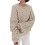 Women's chunky knit soft loose round neck pullover-Light card S 1