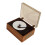 Disc Player Wireless Speaker Dustproof Lid-Wood g rain brown 1