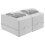 2Pcs White Waterproof Power Distribution Box with Clear Cover ABS Pc 10