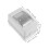2Pcs White Waterproof Power Distribution Box with Clear Cover ABS Pc 3